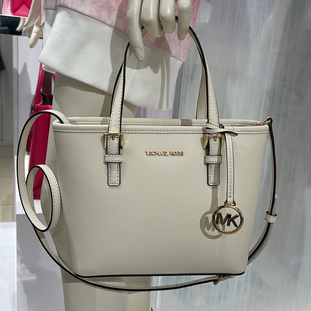 Michael Kors Jet Set Travel Extra-Small Top-Zip Tote Carryall  Bag
Light Cream - Picture 12 of 16